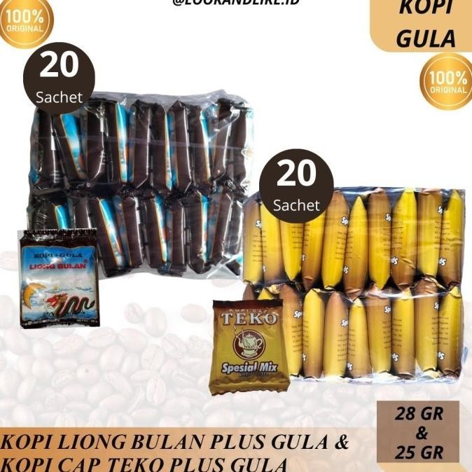 

Paket Hemat Kopi Liong Bulan X Kopi Cap Teko (Kopi + Gula)