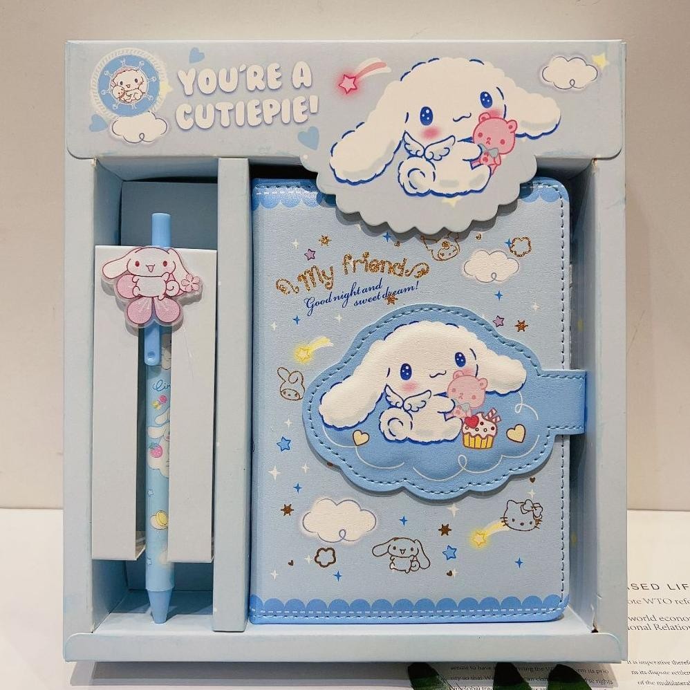 

(Krmi) 2 In 1 Gift Set Notebook Sanrio Magnet/ Buku Tulis Cute Kuromi Cinnamorol