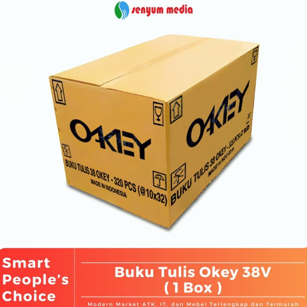 

BACK TO SCHOOL BUKU TULIS OKEY OLEH KIKY (1 BOX ISI 32 PACK/320 BUKU) (S:BOX)