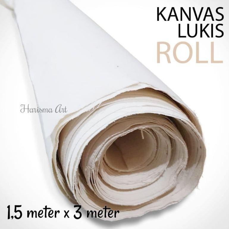 

BACK TO SCHOOL KAIN KANVAS LUKIS ROLL KOREAN QUALITY 1,5X3 M || KUALITAS NO.1