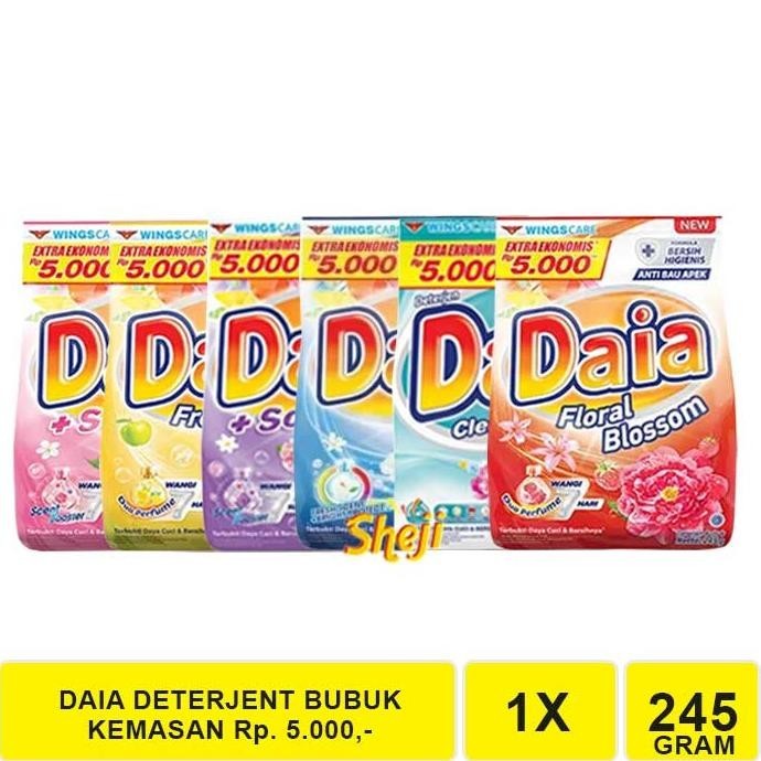 

DAIA DETERJEN BUBUK 245 GRAM /A710