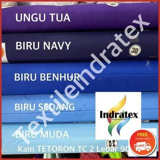 Best Seller ( Per Setengah Meter ) Kain Tetoron Tc 2 Lebar 90 Cm Bahan Craft Spanduk Sablon Printing