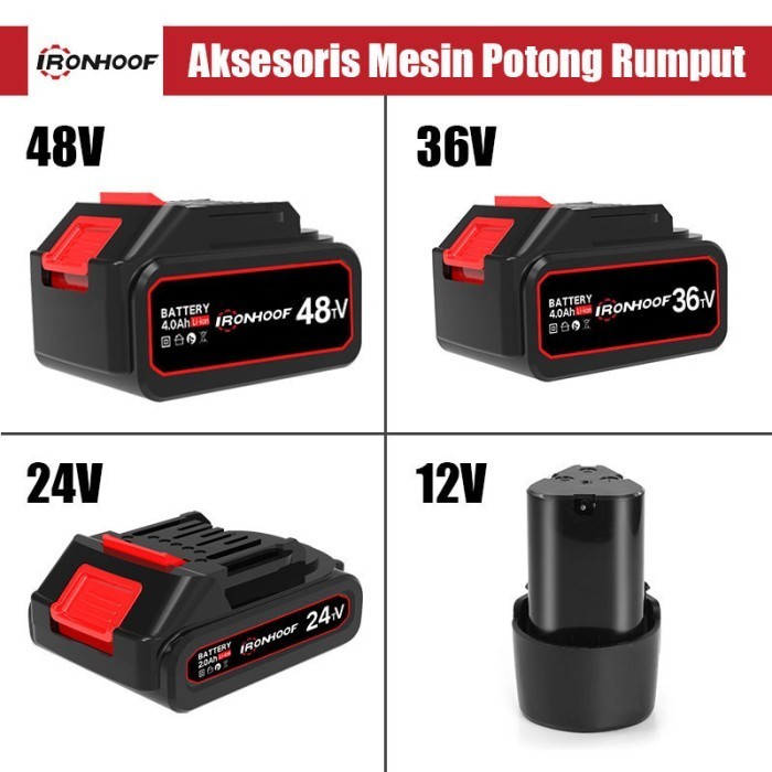 TERLENGKAP IRONHOOF LXT baterai 12V/24V/36V/48V Baterai litium