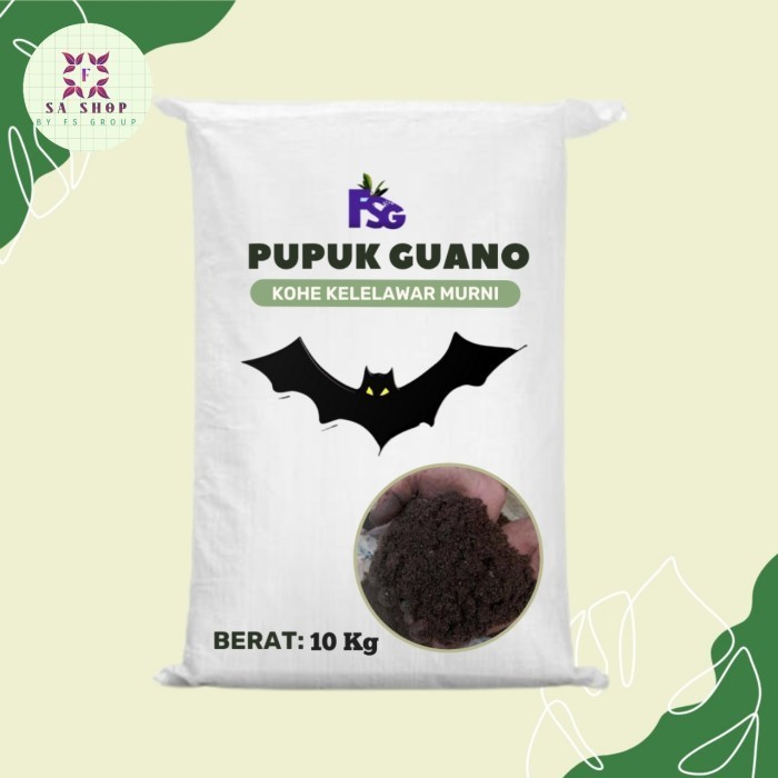 BIG SALE Pupuk Guano/Kohe kelelawar Murni 10 kg