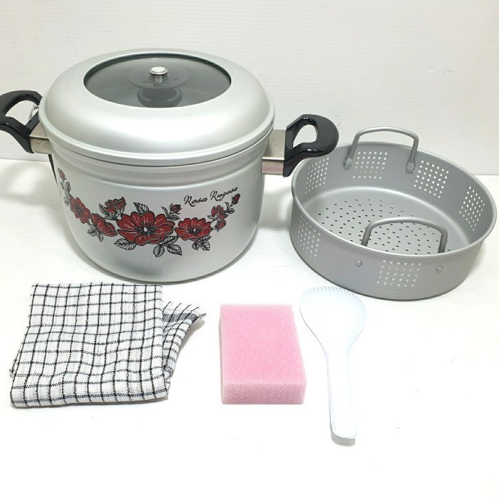 Panci Maspion Kukus Silano Steamer Rice Cooker Serbaguna 22 28Cm 30Cm