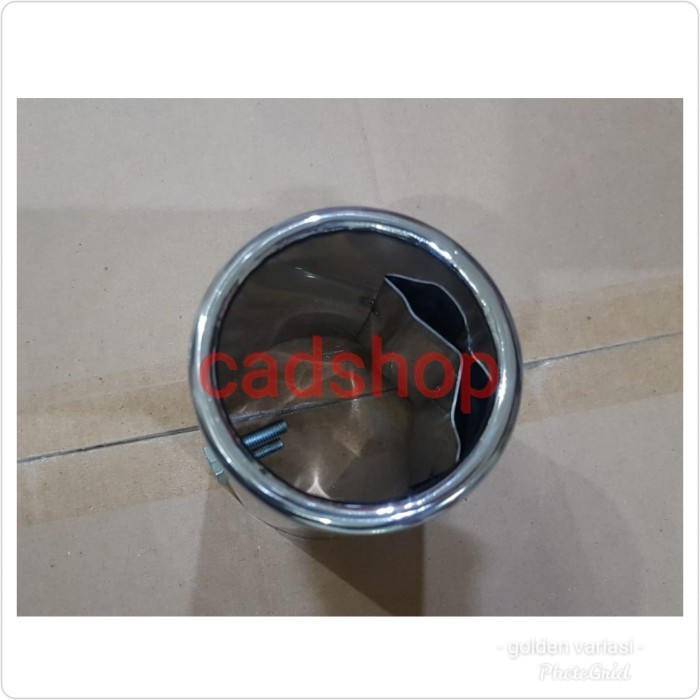 Muffler / Buntut Knalpot Ujung Mobil Fortuner Chrome