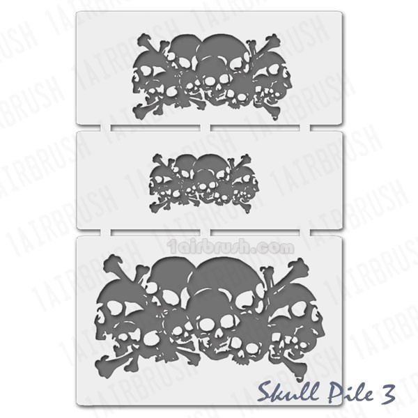 

Stencil skull pile - Tengkorak tumpuk