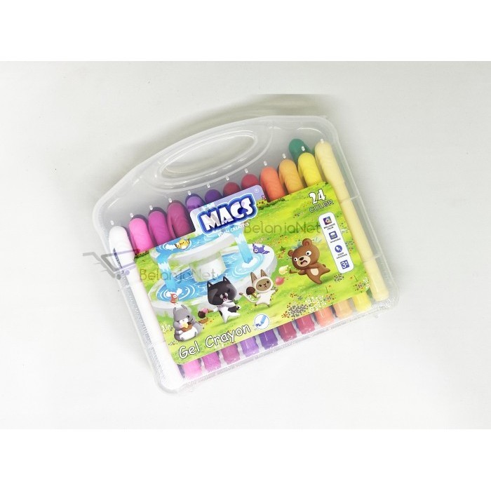 

Crayon Silky Crayon Krayon Macs 24 Warna Dapat Dicuci