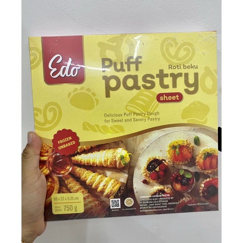 

EDO PUFF PASTRY SHEET 750GR