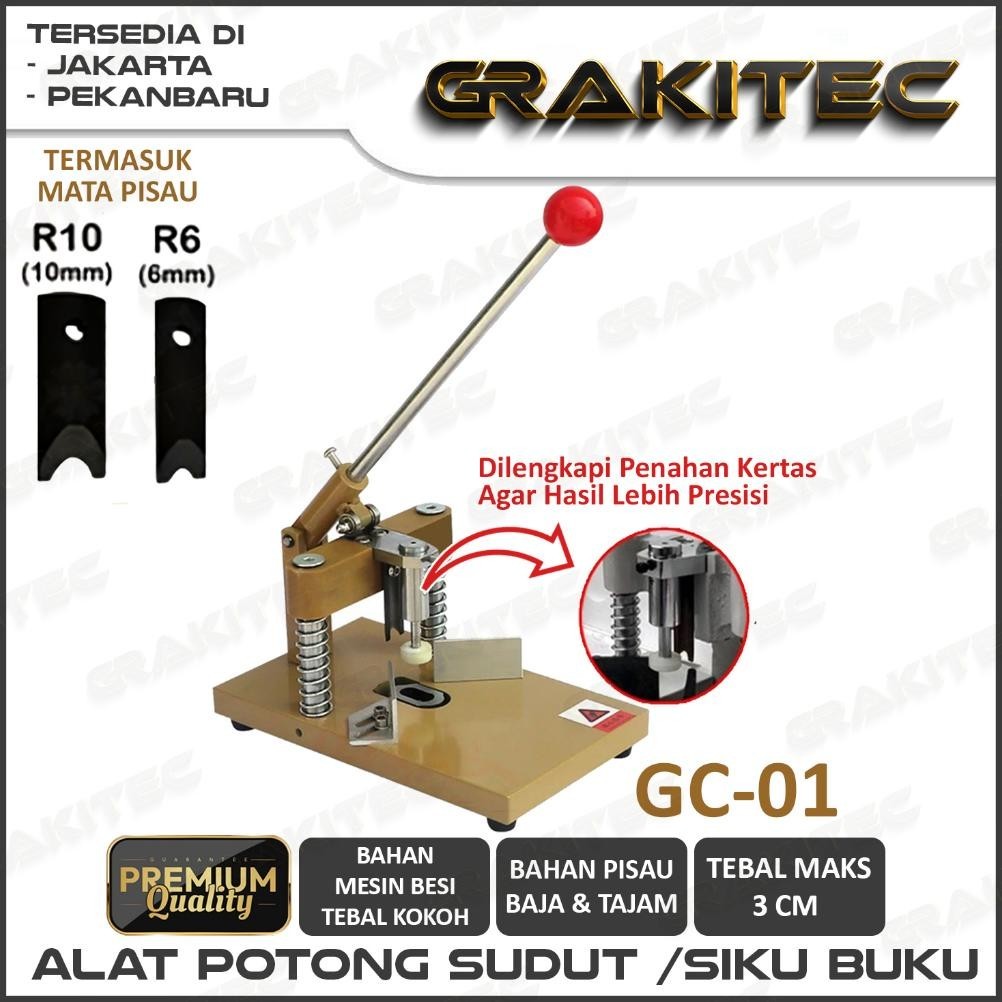 

READY >> MESIN POTONG SUDUT BUKU / POTONG SIKU BUKU / KERTAS