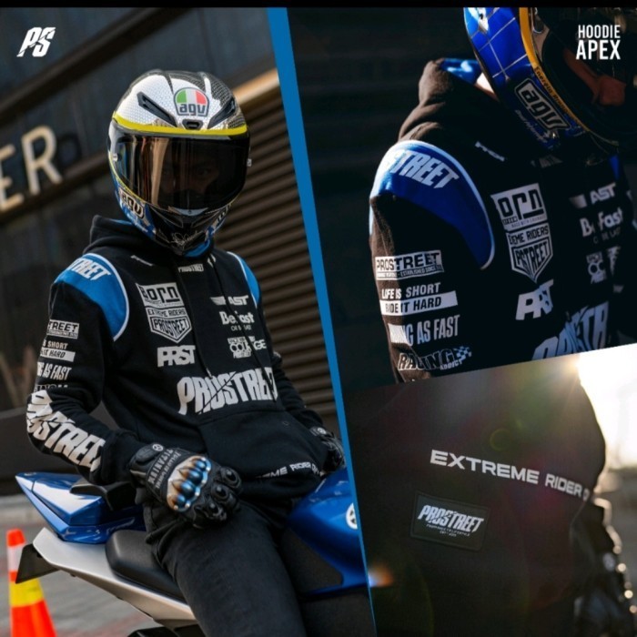 Hoodie Motor Prostreet Apex Blue