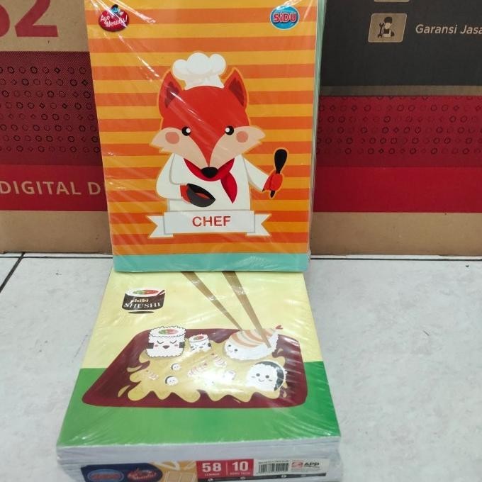

Buku Tulis Sidu 58 Lembar 1 pack isi 10 buku