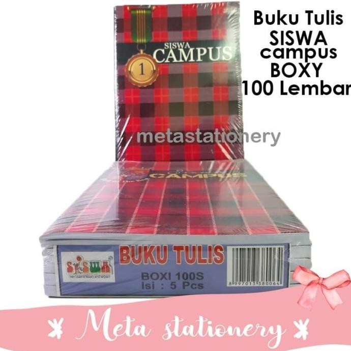 

Buku Tulis Siswa Campus / Boxy 100 Lembar (1pack)