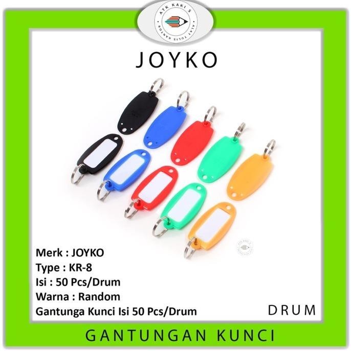 

KEY RING JOYKO KR 8 ISI 50 / GANTUNGAN KUNCI / NAME TAG KUNCI GROSIR