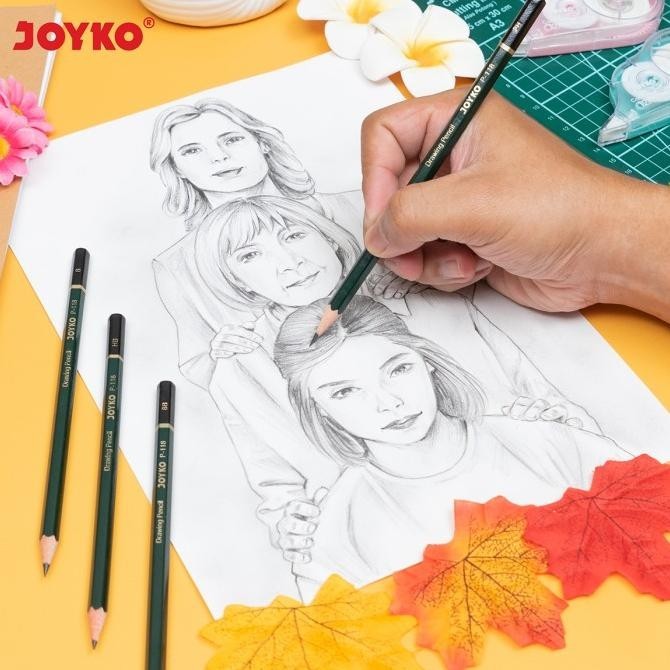 

Drawing Pencil Pensil Untuk Menggambar Joyko P-118 1 Box 12 Pcs