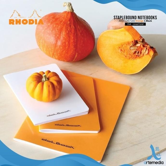 

Buku Catatan Rhodia A4 Staplebound Coated Card Cover Notebook