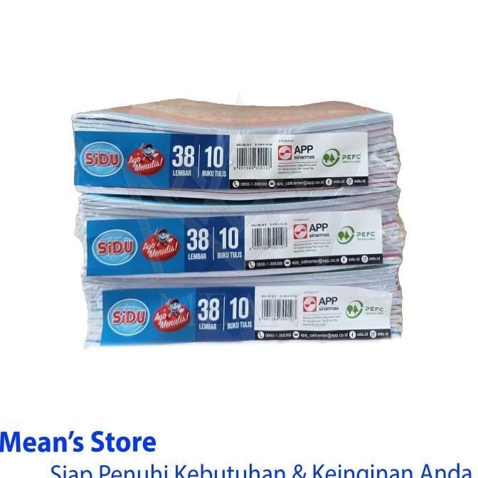 

Buku Tulis Sidu 38 Lembar / Sidu 38 / Buku Tulis 38 Lembar TK SD SMP