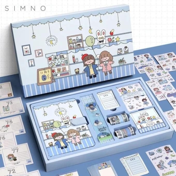 

Diary Set Kit - Journal Kit Set - Kado Valentine - Kado Ulang Tahun