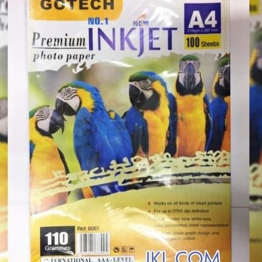 

INKJET PAPER 110GR GOTECH isi 100lbr