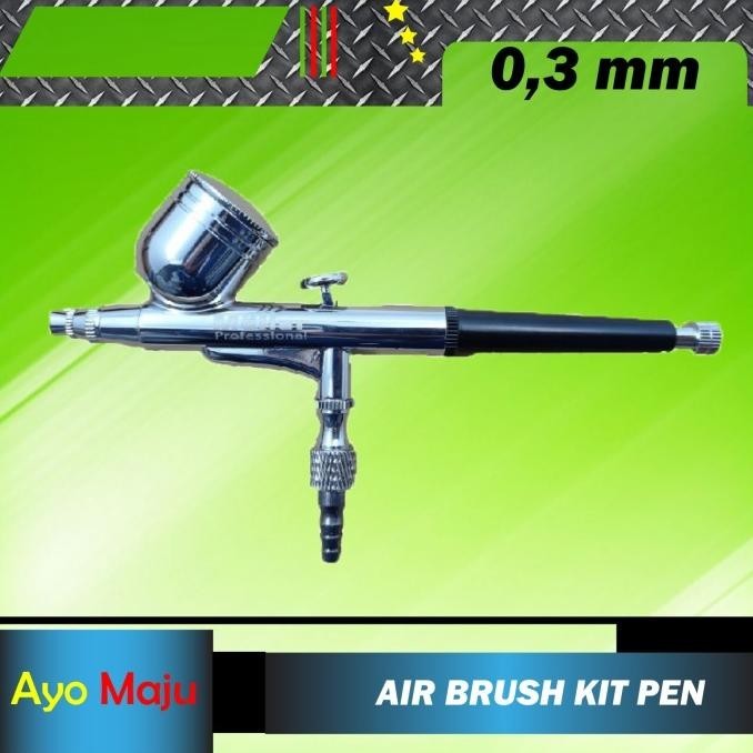 

Air Brush Kit Pen Brush Mollar Double Action Trigger Nozzle 0.3mm