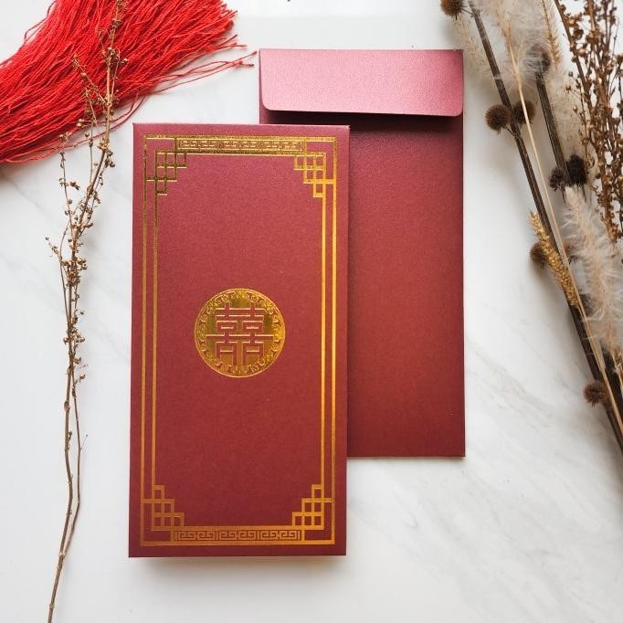 

Angpao Shuang Xi Jumbo Premium Fancy Paper / Amplop Nikah Happiness
