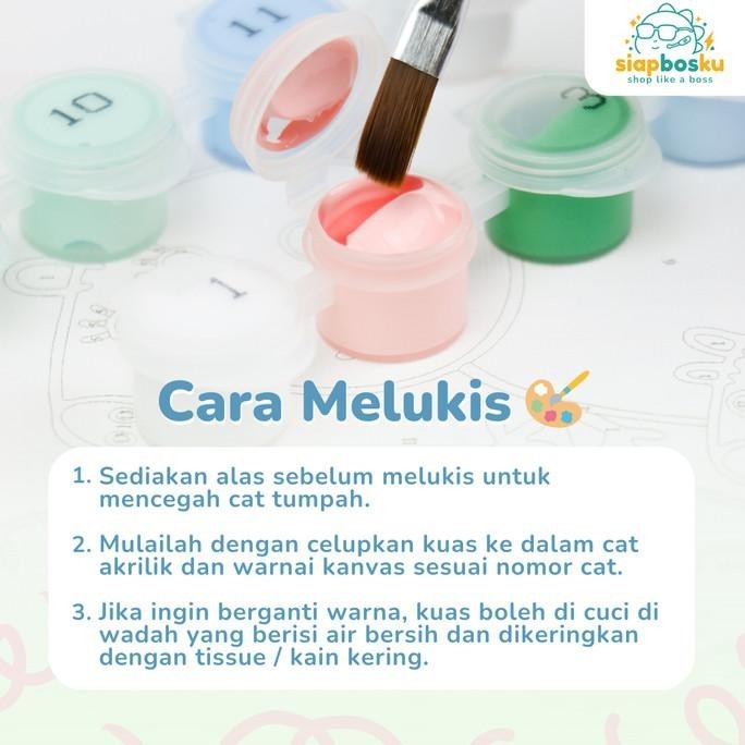 

KANVAS LUKIS ANAK 20x20 CM GAMBAR BINATANG CANVAS PAINTING BY NUMBER
