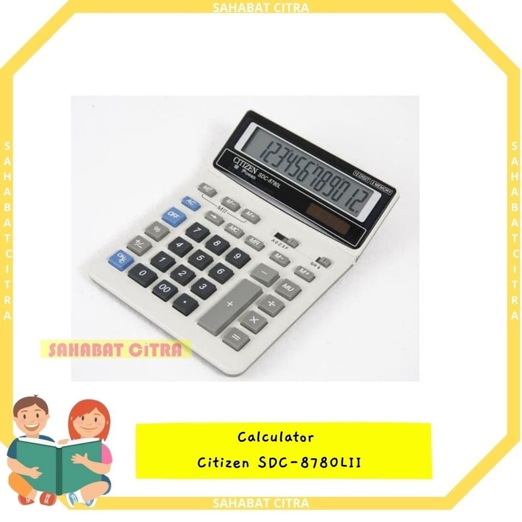 

CALCULATOR / KALKULATOR SDC-8780LII CITIZEN计算机