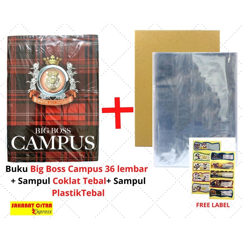 

PAKET LENGKAP 6 BUKU TULIS BOXY BIGBBOSS 36 LEMBAR SAMPUL TEBAL(一套书本）
