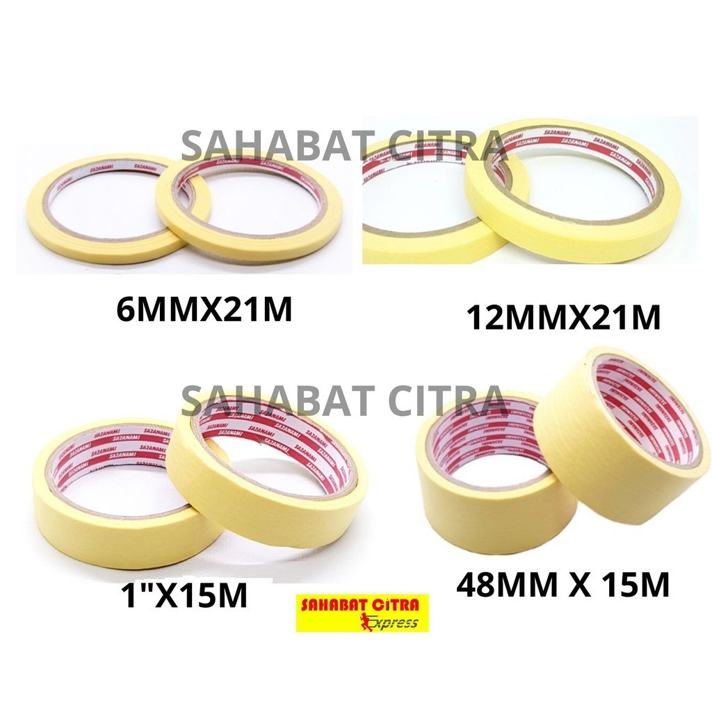 

SOLASI / TAPE KERTAS MASKING TAPE 6MM 美纹纸胶带