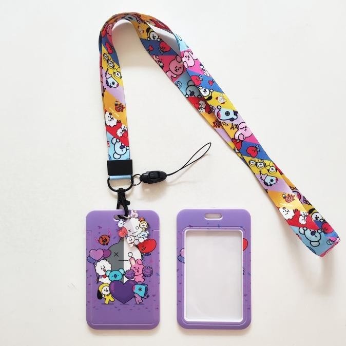 

ID Card Holder Name Tag Lanyard / Kalung Wadah Kartu BT21 Bts Kpop 2