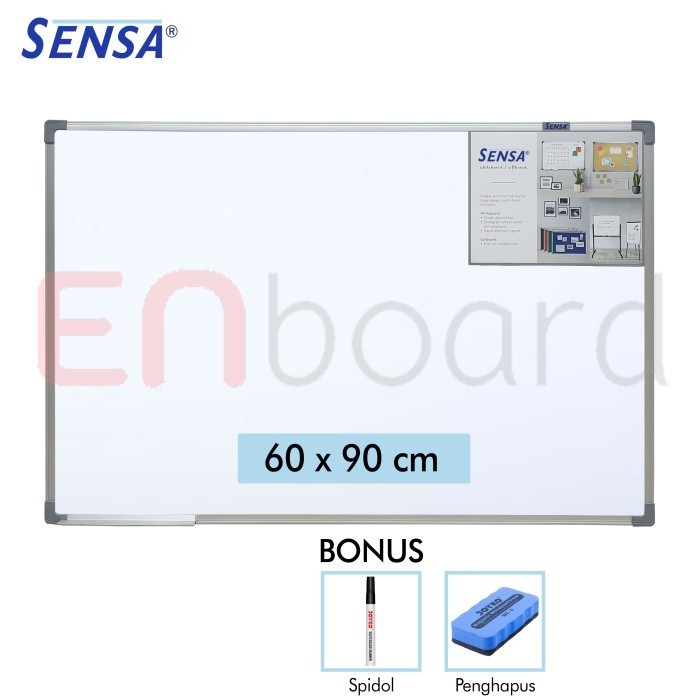 

Papan Tulis Whiteard Gantung Single Face Sensa 60 x 90 cm