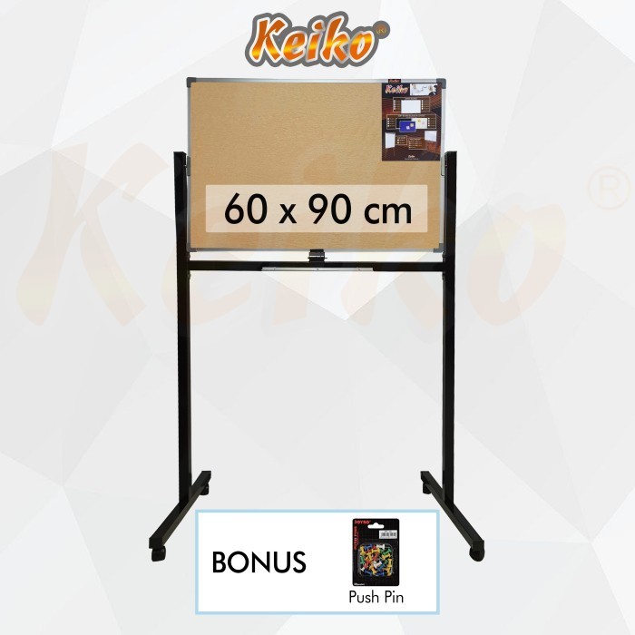 

Softard Cork Pin ard / Papan Mading Standing Keiko 60 x 90 cm
