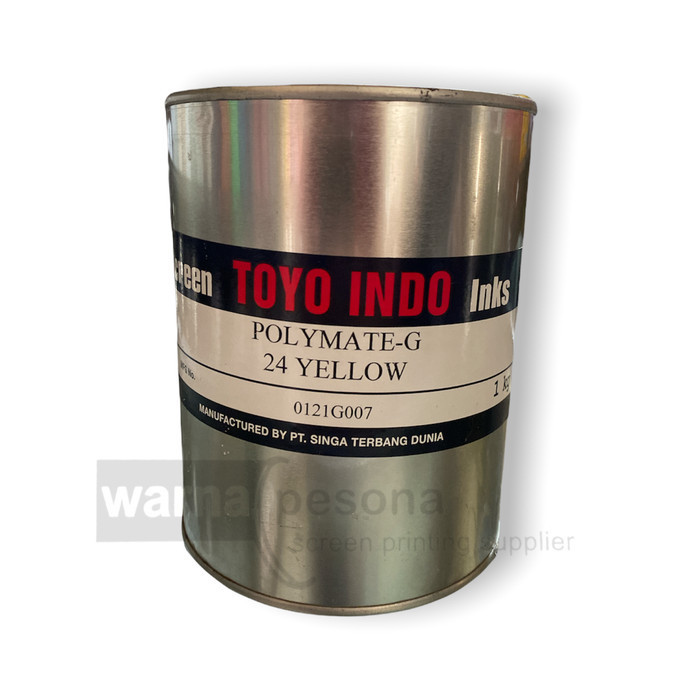 

Cat Tinta Sablon Plastik TOYO INDO POLYMATE-G 24 YELLOW KUNING 1Kg