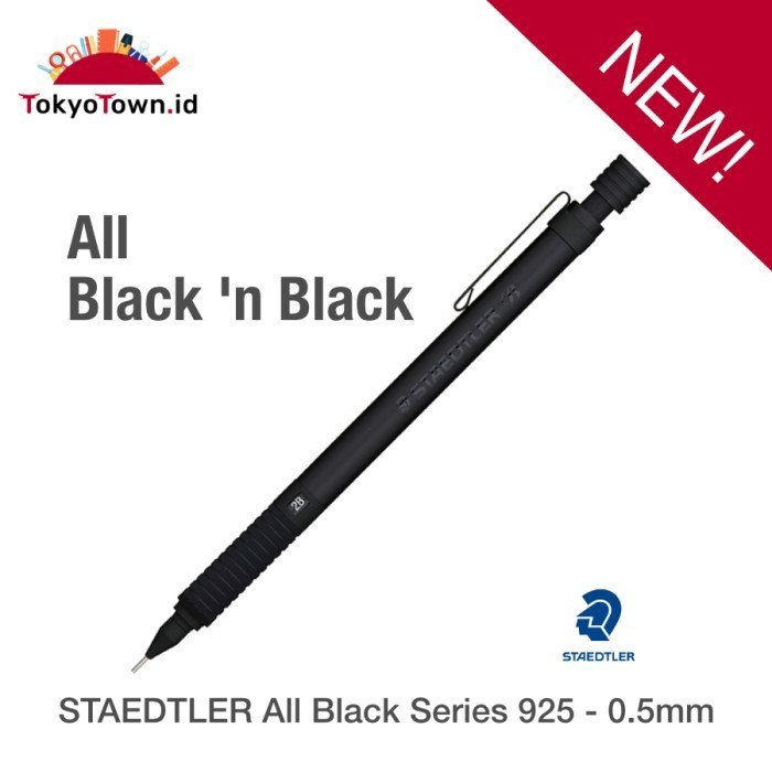 

STAEDTLER Mechanical Pencil for Drafting 925 35-20B All Black # Pentel