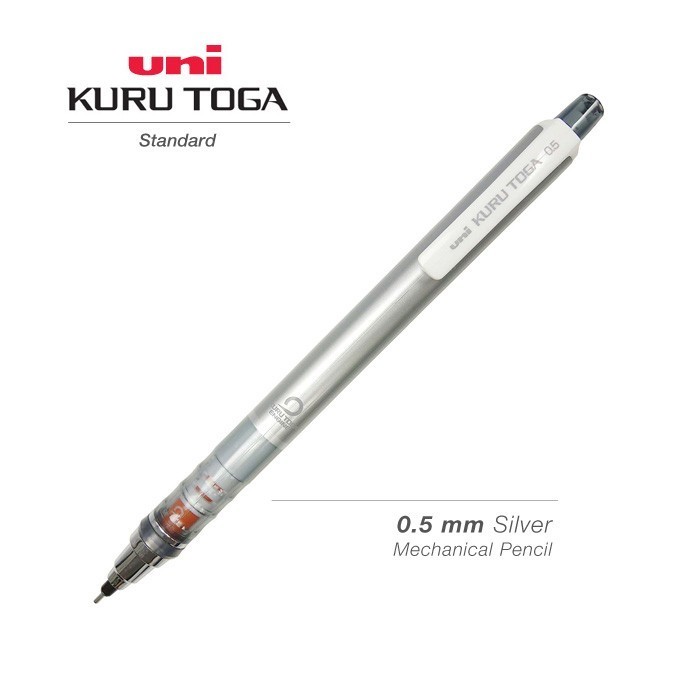 

UNI Kuru Toga Standard Mechanical Pencil 0.5 mm Silver