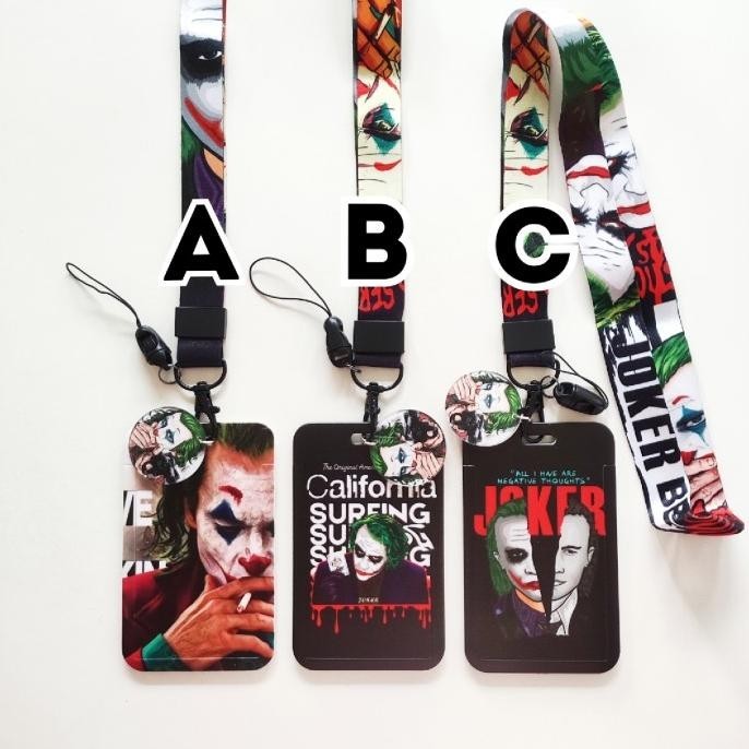 

ID Card Holder Name Tag Lanyard / Kalung Wadah Kartu DC Joker Villain