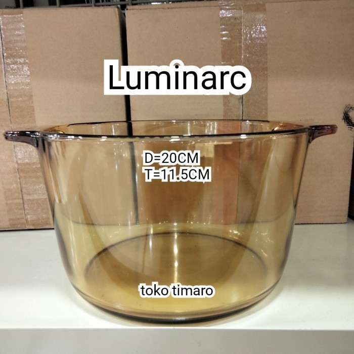 LUMINARC PANCI MASAK KACA 3L TANPA TUTUP