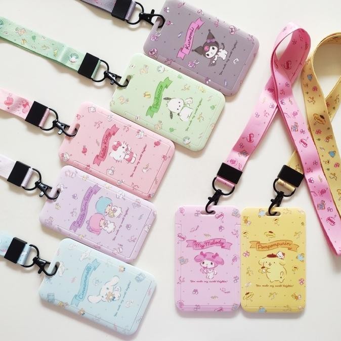 

ID Card Holder Name Tag Lanyard / Kalung Kartu Cute Sanrio Mascot