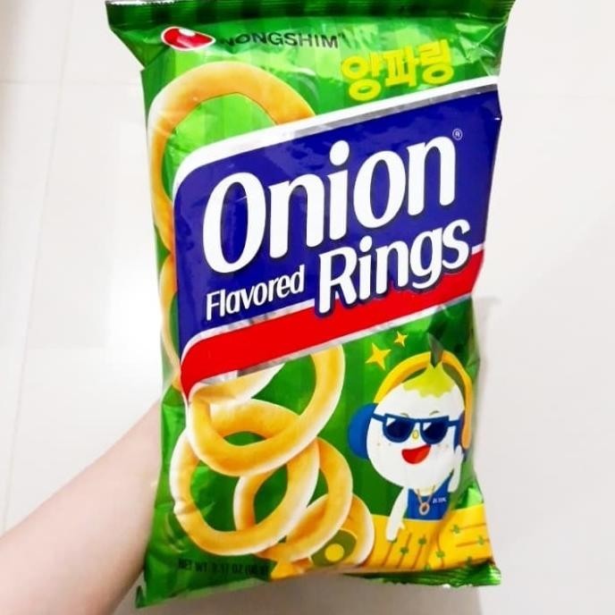 

Nongshim Onion Flavored Rings 90gr / Keripik Onion Ring / Snack Korea