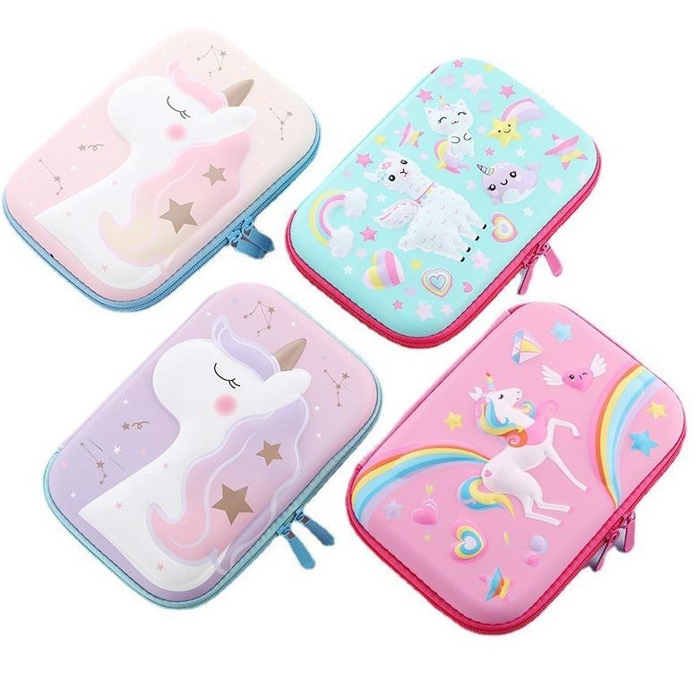 

Kotak Pensil Anak Tempat pensil 3D Timbul Hardcase astronot unicorn import kado ultah anak perempuan