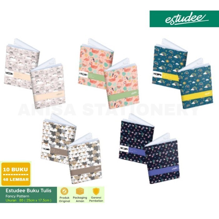 

Buku Tulis y Estudee B5 Fancy Pattern Isi 10