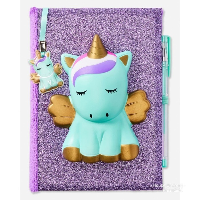 

UNICORN SQUISHY DIARY INCLUDE PEN - DIARY UNICORN
