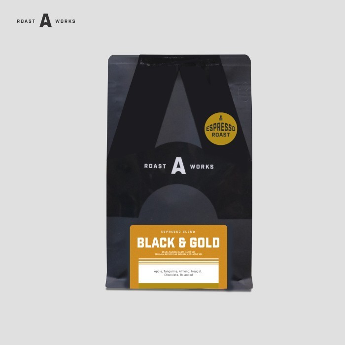 

Black & Gold Espresso Blend A Roastworks - Biji Kopi