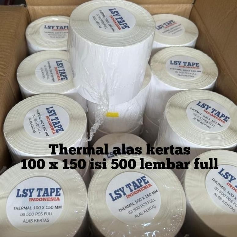 

Flashsale Kertas Thermal Label Barcode 100 X 150 Mm A6 Isi 500 Lembar Gratis Ongkir