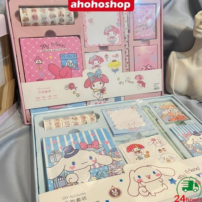 

Flashsale CodPaket Jurnal Set 7 In 1 Agenda Sticker Gift Box Cute Diary Notebook/ Gift Box Hampers / Hadiah / Notebook Journal Diary Gratis Ongkir