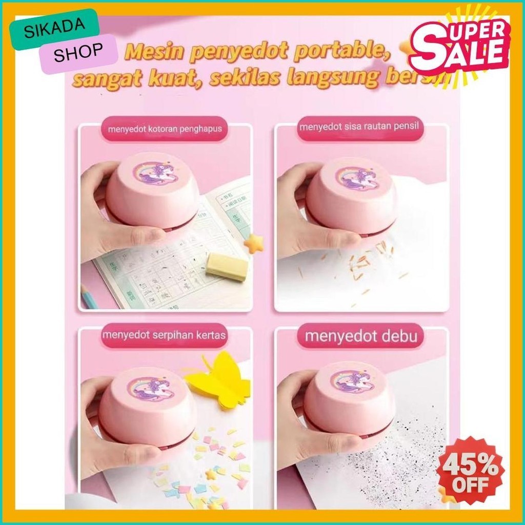 

Electric Stationery Set / Set Alat Tulis Elektrik Rautan Penghapus Vacuum Pensil 11 In 1 (6.6)