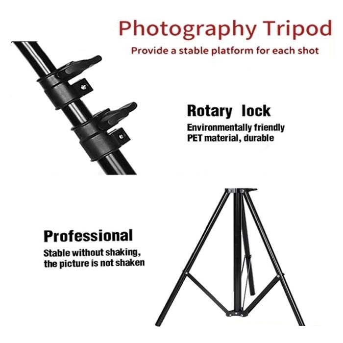 Phone Holder Tripod Dudukan HP Kamera Ring Light 1,3 Meter 3118 K02