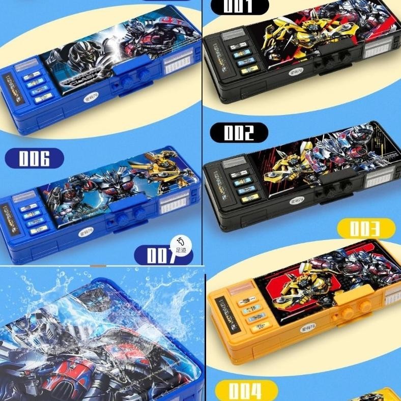 

Kotak Pensil Anak Laki Laki Kode Sandi Pencil Case Tempat Pensil Transformer Password (Murmer)