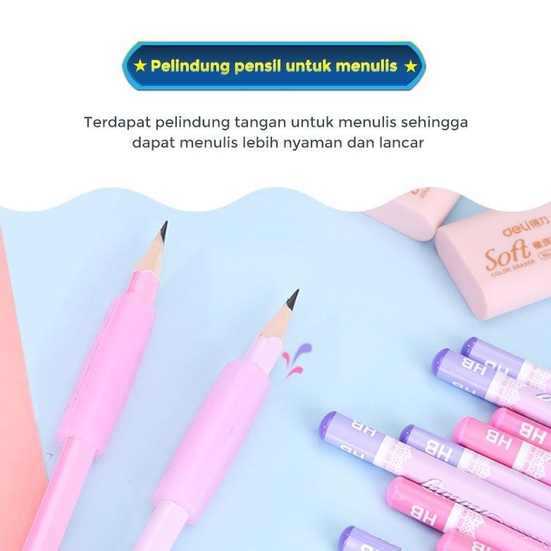 

Deli Stationery Set 4 In 1 Rautan Pensil 12Pcs Pensil 2 Penghapus Dan 2 Penutup Pena 68896 (Order Sebelum Ketinggalan)