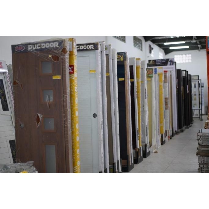[ Ek ] Pintu Upvc Full Jayco Panel Pintu Kamar Putih  Ready